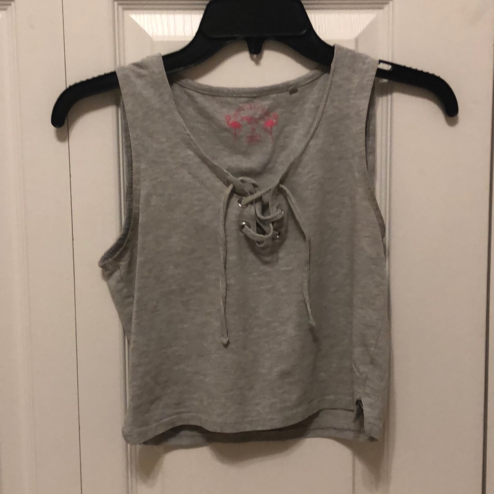 Lace Up Crop Top